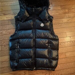 Moncler Black Puffer Vest